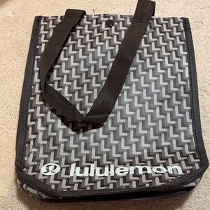 New lululemon athletica Brown Geometric Resuable Bag